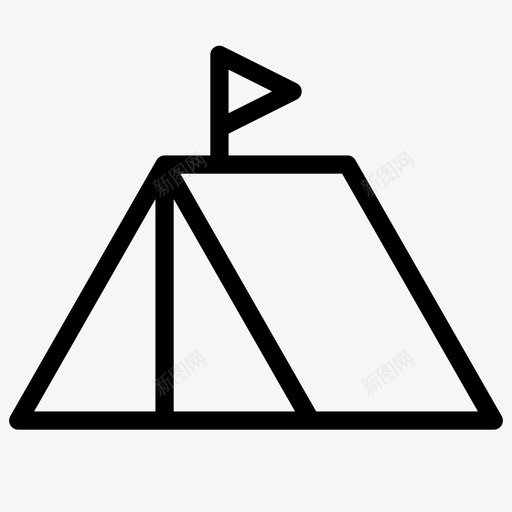 露营童子军帐篷图标svg_新图网 https://ixintu.com 假日活动 帐篷 童子军 露营