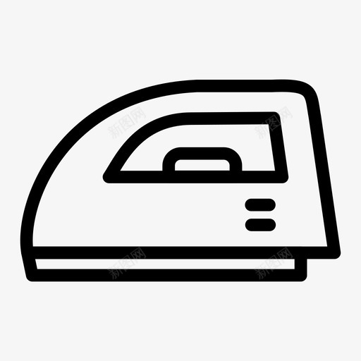 熨斗电子家用电器图标svg_新图网 https://ixintu.com 家用 家用电器 家用电器和电子产品 洗衣 熨斗 熨烫 电子