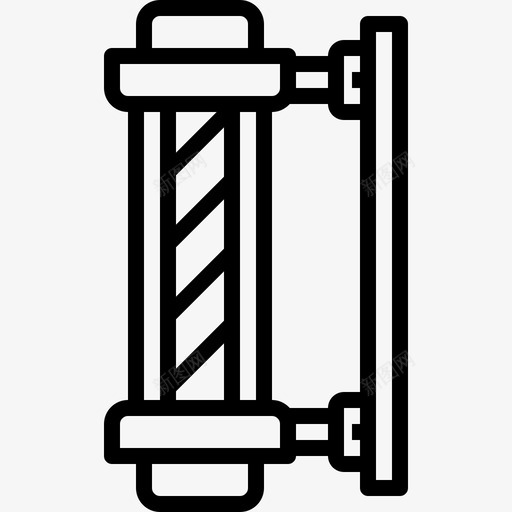 扁担理发杆美容图标svg_新图网 https://ixintu.com 化妆 工具 扁担 理发杆 理发沙龙 美容