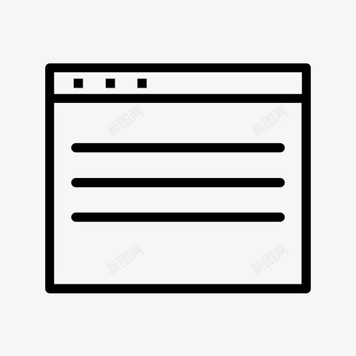 网站浏览器网页模板图标svg_新图网 https://ixintu.com 基本图标 浏览器 网站 网页 网页模板