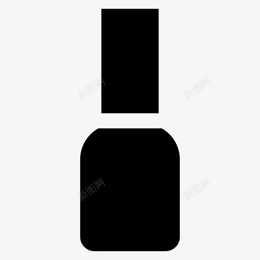指甲油化妆品美甲图标svg_新图网 https://ixintu.com 化妆品 指甲油 美容 美甲
