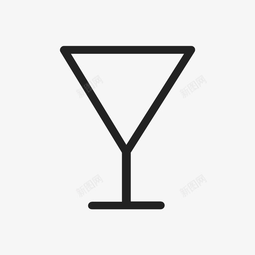 马提尼杯酒精饮料图标svg_新图网 https://ixintu.com 白色 酒精 饮料 马提尼杯
