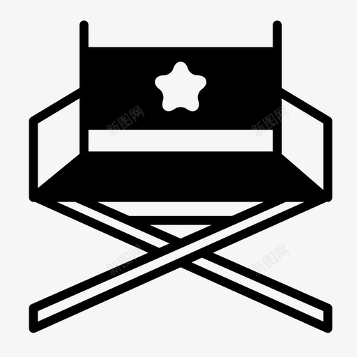导演椅电影院电影图标svg_新图网 https://ixintu.com 导演椅 电影 电影院 电影院字形图标