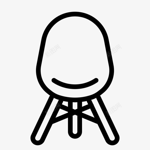 椅子办公椅座位图标svg_新图网 https://ixintu.com 办公椅 坐椅 家具 座位 椅子