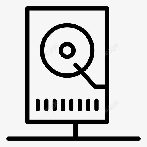 硬盘驱动器硬件网络图标svg_新图网 https://ixintu.com 共享 存储 硬件 硬盘驱动器 网络 网络线路图标