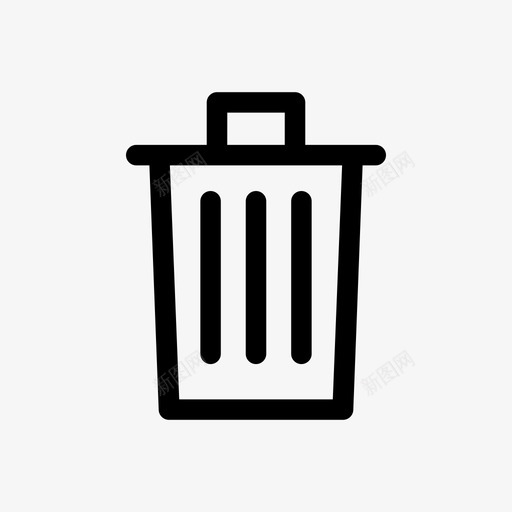 垃圾箱清洁家用图标svg_新图网 https://ixintu.com 净化 垃圾 垃圾箱 家用 清洁