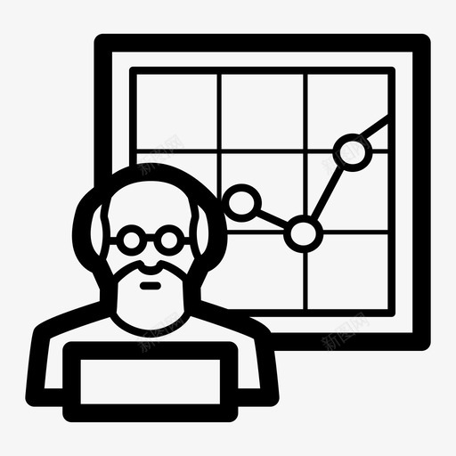 大数据科学家调查员研究员图标svg_新图网 https://ixintu.com 大数据科学家 研究员 调查员