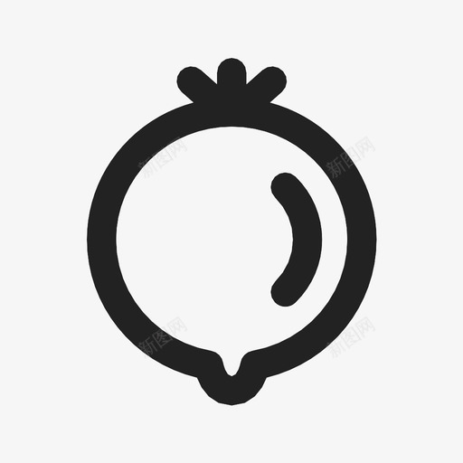 石榴食品水果图标svg_新图网 https://ixintu.com 水果 石榴 素食 食品