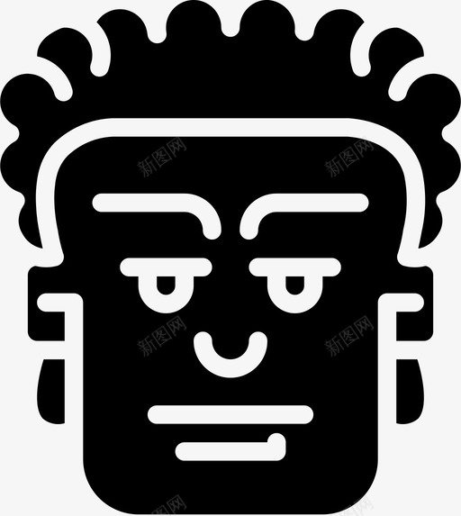 强壮的下巴头像男图标svg_新图网 https://ixintu.com 个人资料 头像 头像实心 强壮的下巴 用户 男