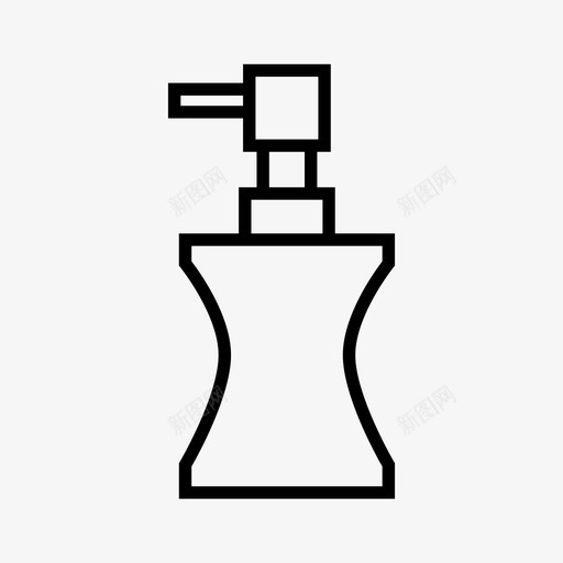 喷雾器瓶子容器图标svg_新图网 https://ixintu.com 包装 化妆品 喷雾器 容器 瓶子