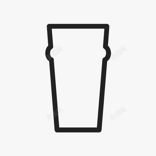 nonic啤酒品脱饮料玻璃杯图标svg_新图网 https://ixintu.com nonic啤酒品脱 玻璃杯 饮料