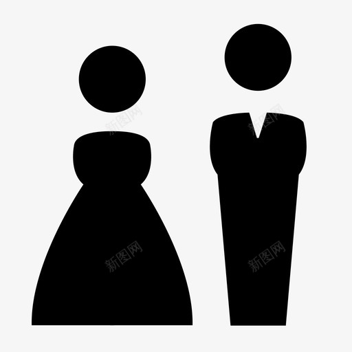 新郎新娘新人婚礼舞蹈图标svg_新图网 https://ixintu.com 婚礼舞蹈 新人 新郎新娘
