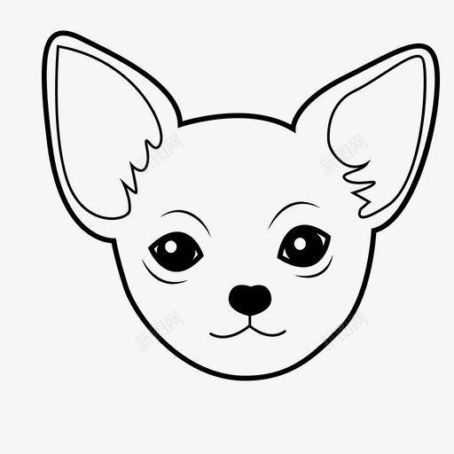 吉娃娃动物狗图标svg_新图网 https://ixintu.com 动物 吉娃娃 宠物 小狗 狗