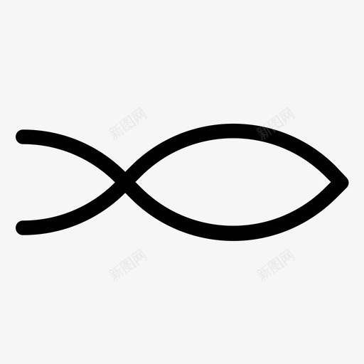 鱼独自一人游泳图标svg_新图网 https://ixintu.com 游泳 独自一人 鱼