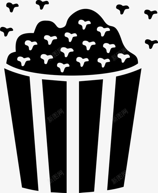 爆米花电影院小吃电影图标svg_新图网 https://ixintu.com 剧院 小吃电影 爆米花 电影院