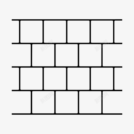瓷砖墙图标svg_新图网 https://ixintu.com 瓷砖墙