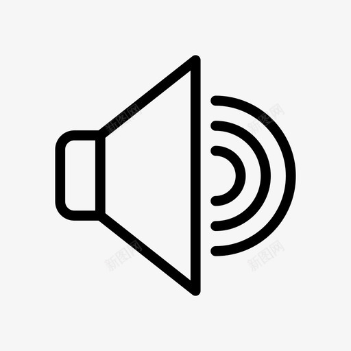 声音音频移动图标svg_新图网 https://ixintu.com 声音 扬声器 移动 移动用户界面设计 音量 音频