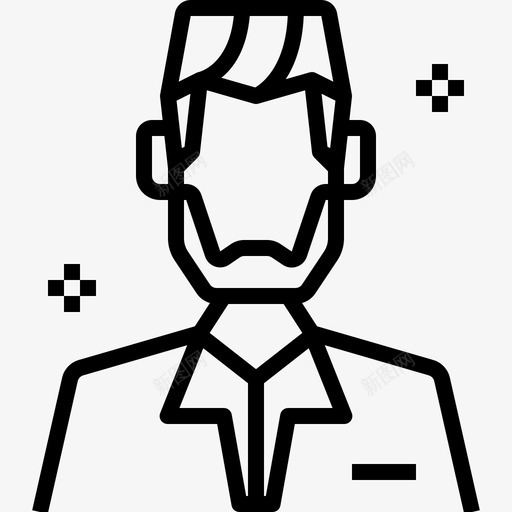 头像理发男人图标svg_新图网 https://ixintu.com 头像 沙龙 理发 理发沙龙 男人 造型