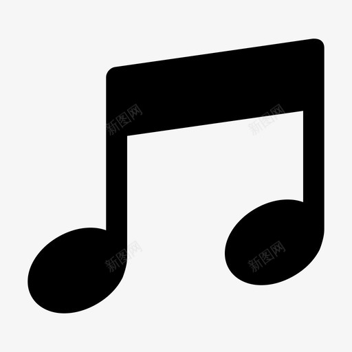 音符清脆图标svg_新图网 https://ixintu.com 清脆 音符