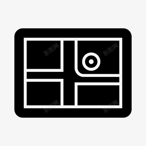 gps导航道路图标svg_新图网 https://ixintu.com gps 导航 旅行 道路