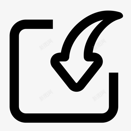 公用-导入svg_新图网 https://ixintu.com 公用-导入 填充 简约 线性 单色 商务