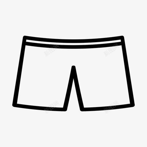 裤子假日夏天图标svg_新图网 https://ixintu.com 假日 假期 周末 夏天 夏日墨水 裤子