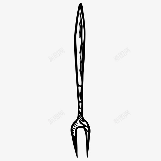 烧烤叉烧烤素描图标svg_新图网 https://ixintu.com 烧烤 烧烤叉 素描