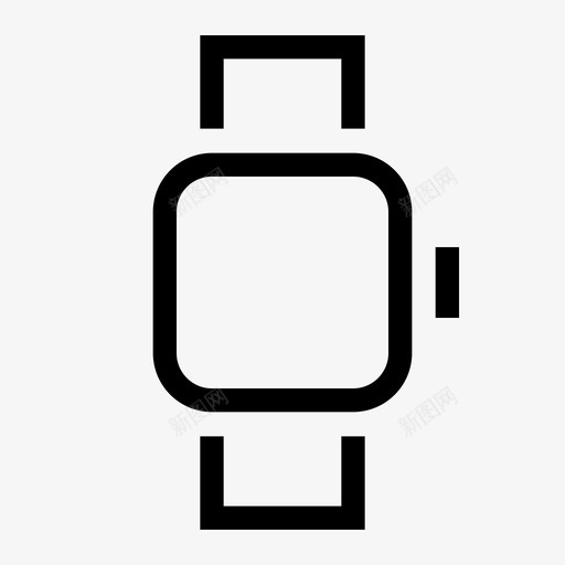 手表苹果手表时钟图标svg_新图网 https://ixintu.com 几何图形 手表 时钟 智能手表 苹果手表
