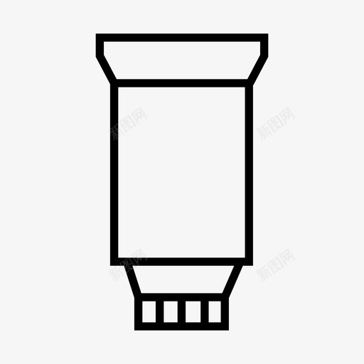 瓶子容器凝胶图标svg_新图网 https://ixintu.com 凝胶 包装 容器 牙膏 瓶子