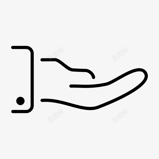 手问关心图标svg_新图网 https://ixintu.com 信任 关心 手 手掌 问