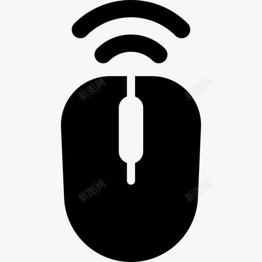 带信号技术扩展用户界面的无线鼠标图标svg_新图网 https://ixintu.com 带信号 扩展用户界面的无线鼠标 技术