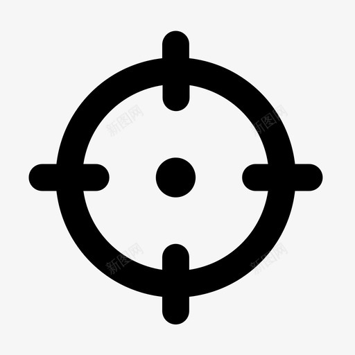 目标十字线选取器图标svg_新图网 https://ixintu.com 十字线 目标 网格 选取器