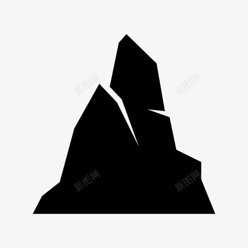 高山地质丘陵图标svg_新图网 https://ixintu.com 丘陵 地质 山地 岩石 高山