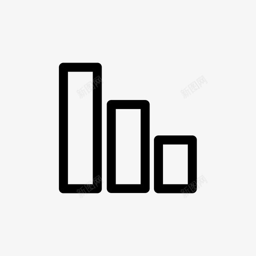 市场营销业务条形图用户界面图标svg_新图网 https://ixintu.com 业务条形图 市场营销 用户界面