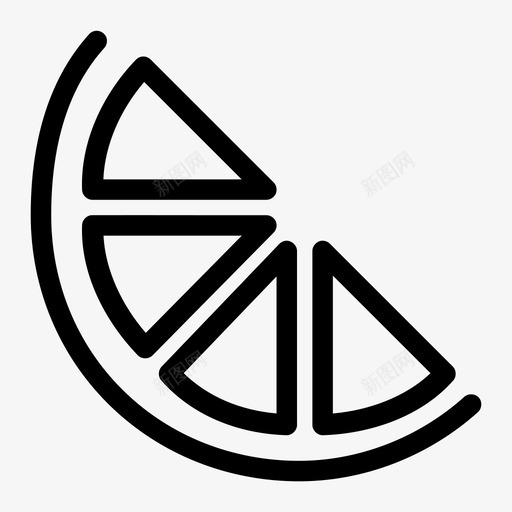 橘子片柠檬酸橙图标svg_新图网 https://ixintu.com 柠檬 橘子片 酸橙