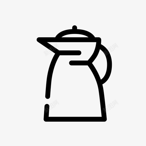 茶壶饮料茶会图标svg_新图网 https://ixintu.com 茶会 茶壶 饮料