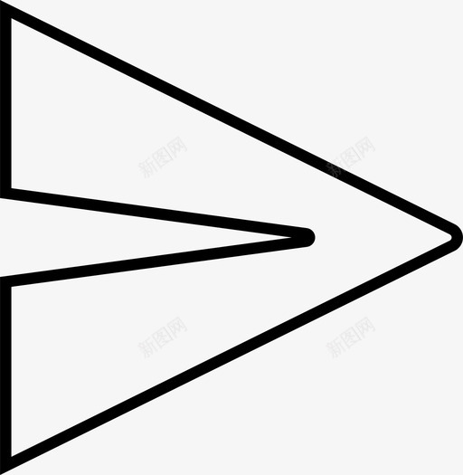 发送箭头按钮图标svg_新图网 https://ixintu.com 发送 按钮 用户界面 电子邮件 界面 箭头 跳过