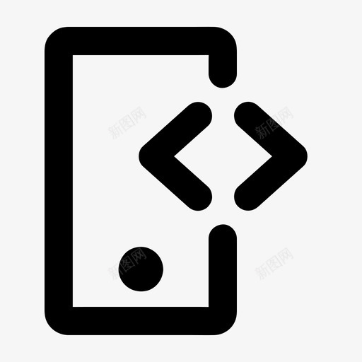 移动开发应用软件图标svg_新图网 https://ixintu.com 应用 移动开发 编码 编程 设备 软件