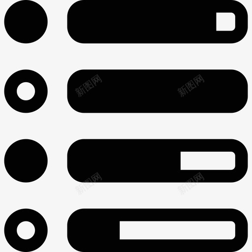 级别选项界面响应式网络图标svg_新图网 https://ixintu.com 响应式网络 界面 级别选项