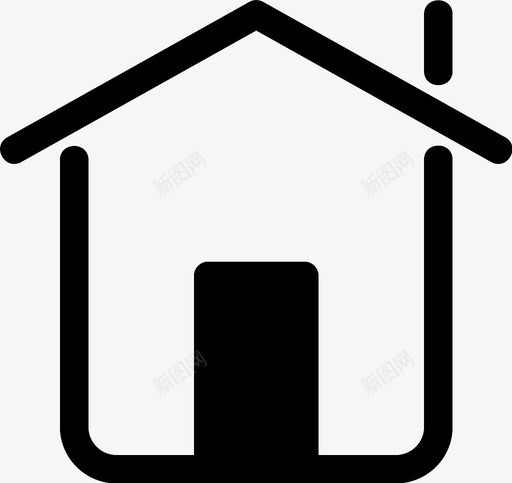 家住所小屋图标svg_新图网 https://ixintu.com 住所 家 小屋 房地产 房子