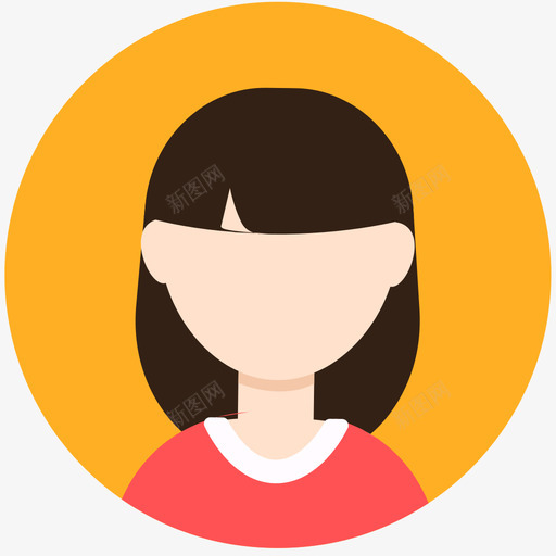 普通-女svg_新图网 https://ixintu.com 普通-女