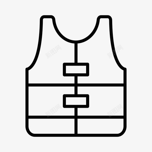 救生衣探险海滩图标svg_新图网 https://ixintu.com 假期 夏季 探险 救生衣 水上运动 海滩