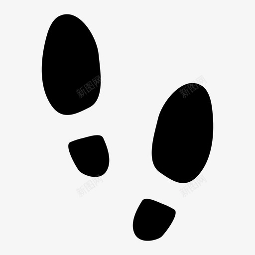 脚印脚足迹图标svg_新图网 https://ixintu.com 脚 脚印 足迹 轨迹
