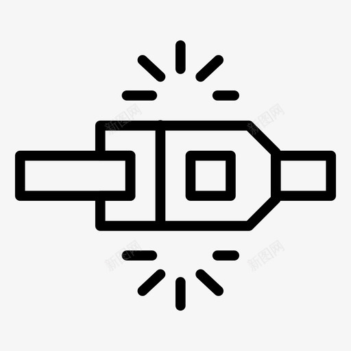 安全带锁扣保护图标svg_新图网 https://ixintu.com 保护 安全 安全带 度假和旅行线路图标 锁扣