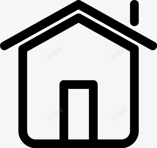 家住所小屋图标svg_新图网 https://ixintu.com 住所 家 小屋 房地产 房子
