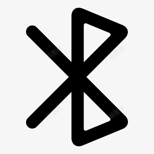 蓝牙无绳信号图标svg_新图网 https://ixintu.com ui02用户 信号 无线 无绳 蓝牙