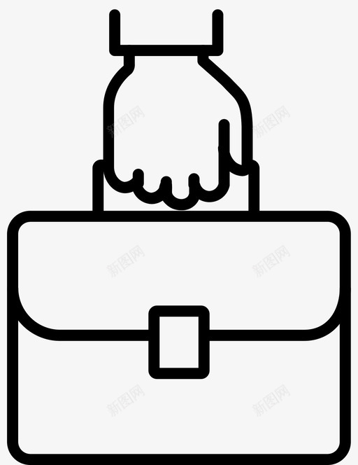 商人包公文包图标svg_新图网 https://ixintu.com 公文包 办公室 包 商业金融 商人 金融