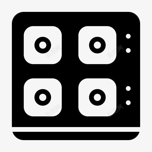 煤气炉厨师煤气灶图标svg_新图网 https://ixintu.com 厨师 厨房 家用电器铭文 暖气 煤气灶 煤气炉