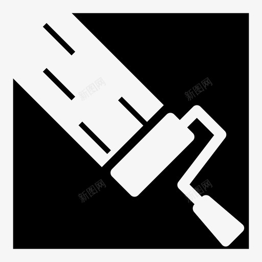壁画艺术毛笔图标svg_新图网 https://ixintu.com 修理 壁画 毛笔 艺术 装饰
