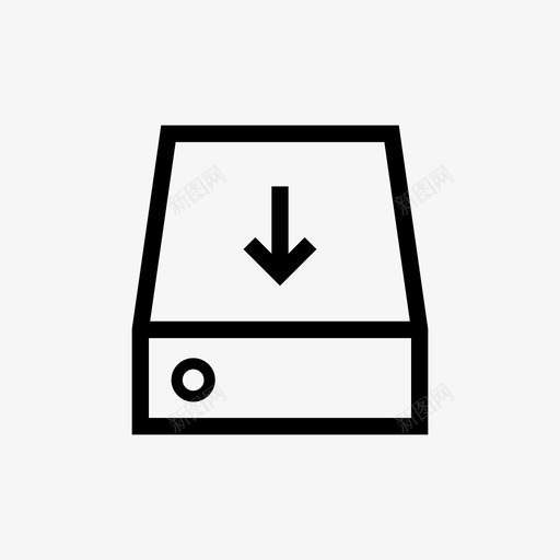 数据硬盘图标svg_新图网 https://ixintu.com 下载 办公室 数据 文件办公室 硬盘